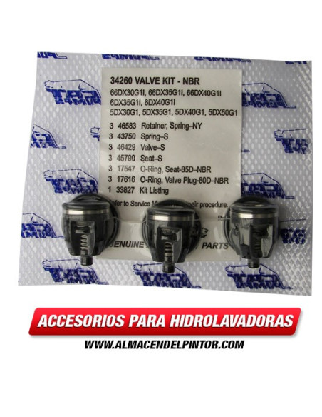 Juego de válvulas Cat- válvulas W / S NBR 5DX- 6DX- 66DX 34260