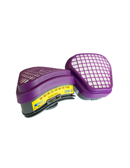 Par de filtros de recambio para Elipse OV/AG/P100  Par de filtros de recambio para Elipse OV/AG/P100