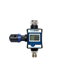 Medidor digital de caudal de aire de 1/4" [con válvula de...
