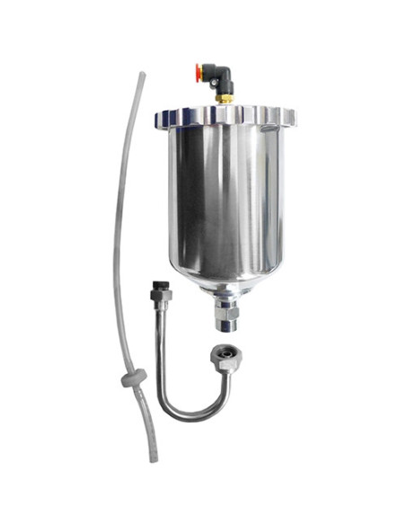 Cup Assembly - 400cc Aluminum - - U-Tube Gravity Conversion [For M]