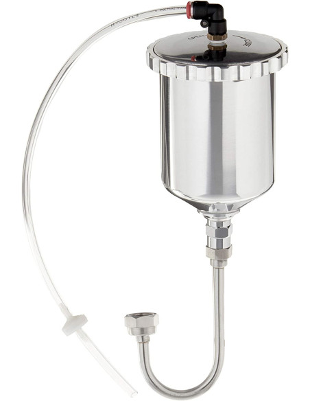 Cup Assembly - 400cc Aluminum - - U-Tube Gravity Conversion [For M]