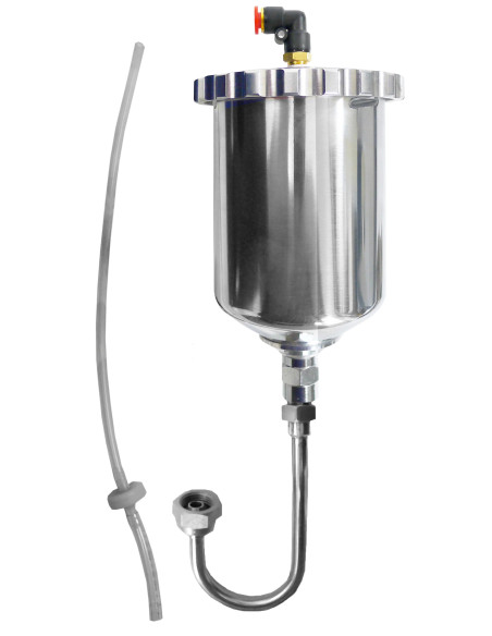 Cup Assembly - 400cc Aluminum - - U-Tube Gravity Conversion [For M]