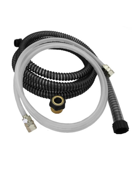 Kit combinado de manguera de fluido/aire - 10' [para recipiente a presión de 2 cuartos de galón]