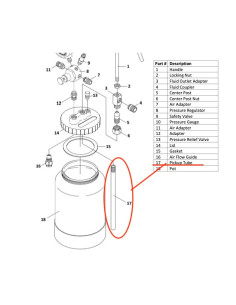 Tubo de recogida de fluidos [Para olla de presión de 2 Qt. ]