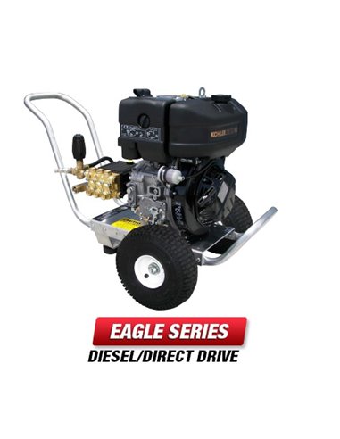 Hot Water DIESEL Skid Pressure Washer 4GPM 3200PSI Tank by Water Cannon