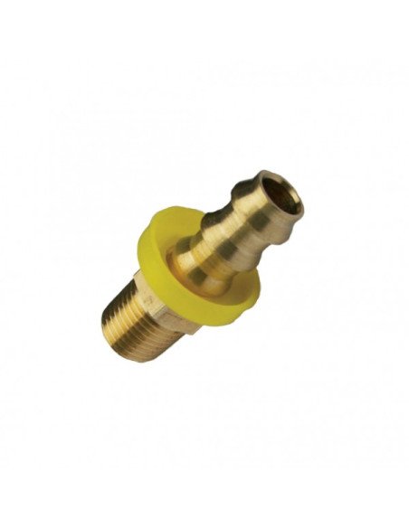 Male PO Hose Barb 1/4x3/8, 272-04-06