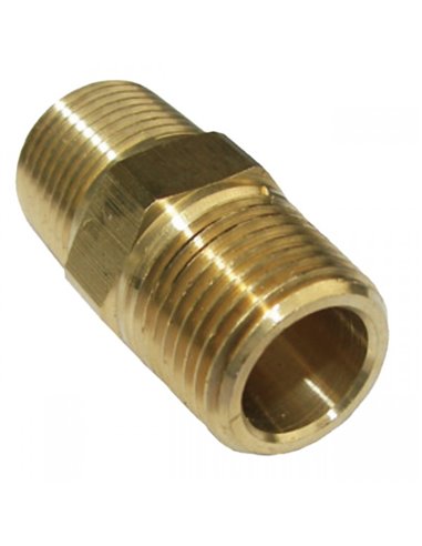 Hex Nipple 1/4, 3325-04-04