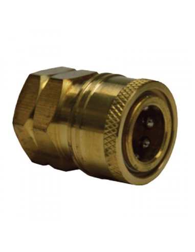 BRASS COUPLER 3/8" FNPT, V10003