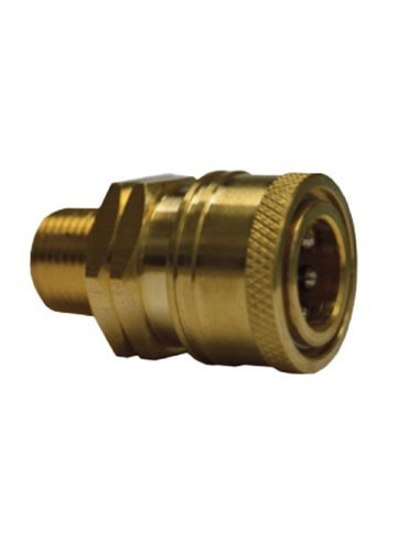 BRASS COUPLER 1/4" MNPT, V10002