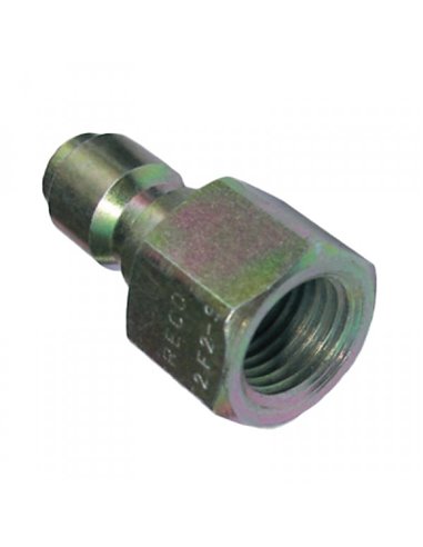 Plug, 3/8 Female "ST" (Plated Steel)  BX300, ST3F3-S