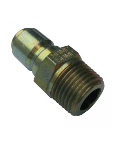 Plug, 3/8 Male "ST" (Plated Steel)  BX300, ST3M3-S