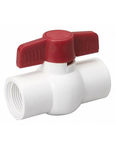 Ball Valve, Pvc Import 1/2" FxF, IBVT-12