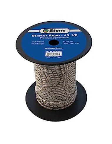 Rope, 100 Solid Braid Starter, 5 1/2 , 8-18HP, Blue/White, 146-050