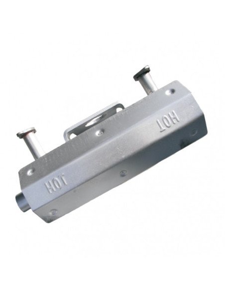 Muffler, Honda V-Twin, Right Side (Oil Filter Side) Discharge, w/Heat Shield  New Style, MFL051