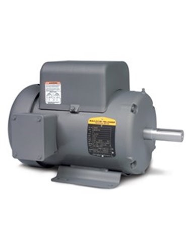 Mtr, Elec, 5HP /TEFC/184T/230V /1PH/60HZ/3450RPM/1-1/8 Shft w/Overload, L3608TM