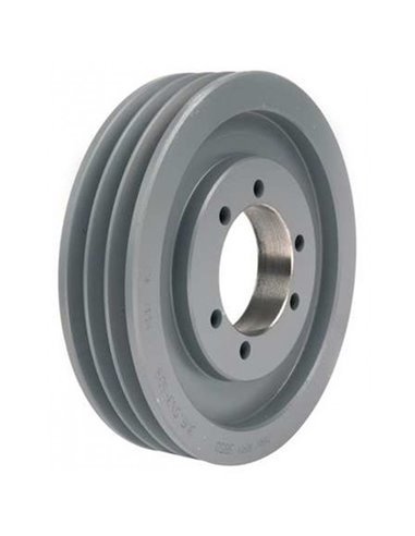 Pulley 6.00" OD, 3 Groove,  SDS Style Bushing, 3-3V6.00