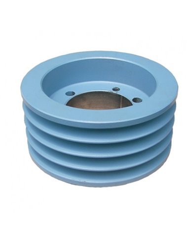 Pulley 3.35" OD, 4 Groove,  SH Style Bushing, 4-3V3.35