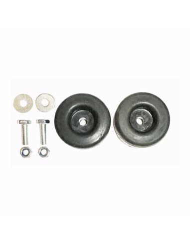 Rubber Foot Kit (613 + Hardware)  1-1/2 bolts, RFK100