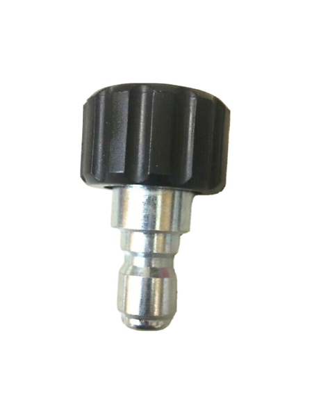 Coupler, 3/8 Male Plug QC x M22 Female, D10037