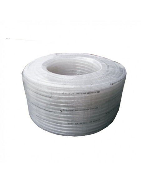 Hose, 3/4" PVC Clear, Reinforced, 4511-0751