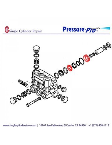 Kit de guías de pistón - VA4G42S, VPK021