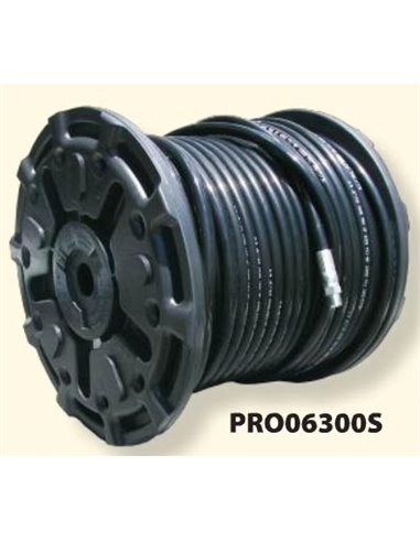 300, 3/8", 3600 PSI, Black Sewer Hose,3/8MPx3/8MS, PRO06300S