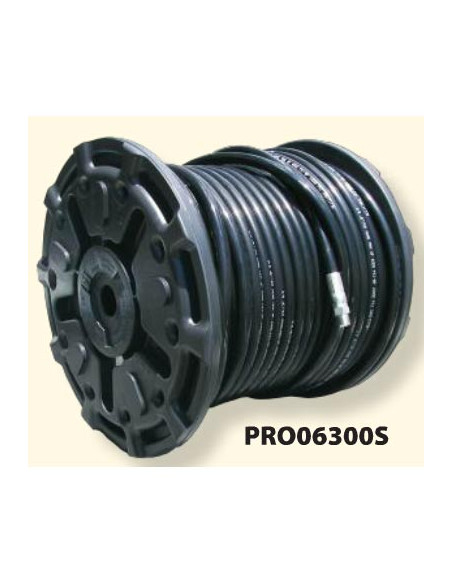 300, 3/8", 3600 PSI, Black Sewer Hose,3/8MPx3/8MS, PRO06300S
